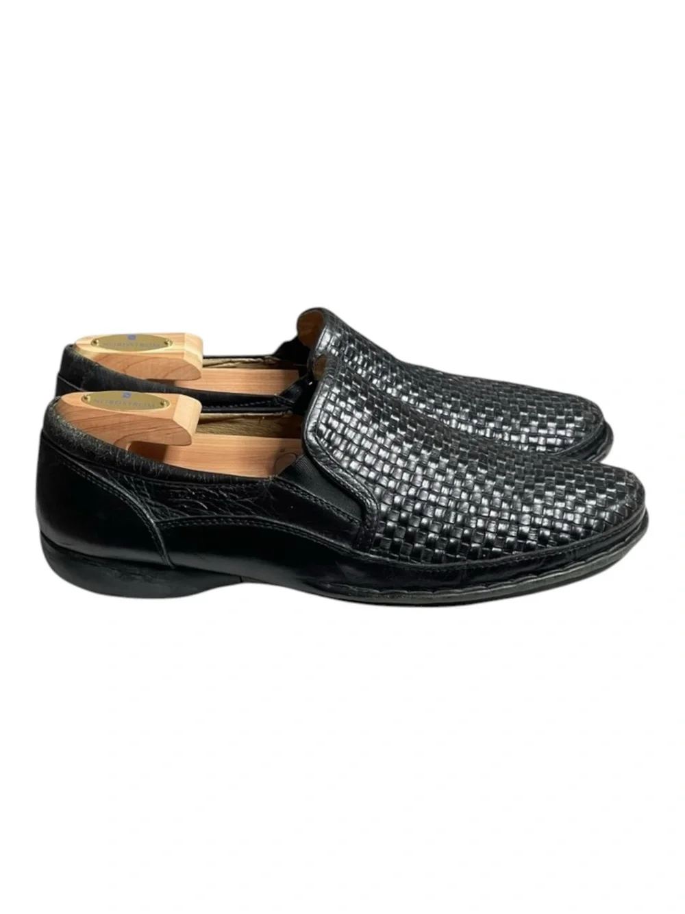 Pikolinos 𖤐 Woven Leather Comfort Loafer Slip On Dress Shoes 𖤐 Black 𖤐 9D